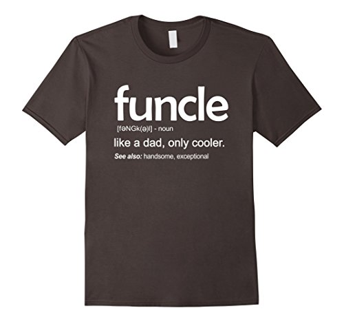 Mens Mens Funcle Definition T-shirt Funny Gift For Uncle Large Asphalt