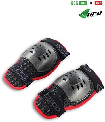 UFO Plast Made in Italy Multisport Knee Guards for Kids/Long Version/Knee Protection Pads/One Size fits All/for: Motorcycle, Motocross, Snowboard, Ski, Hockey