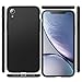Humixx Ultra Thin iPhone XR Case,HUMIXX Thin Sleek Case,Fully Protective (Naked Phone Texture) Matt Finish Hard Case for iPhone XR(2018)-Space Black