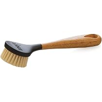 Lodge LMPB21PLT Marmite En Fonte 15.56oz Avec Brosse En Silicone - Noire, Parfaite Pour Sauces Et Badigeonnage