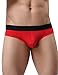 sandbank Men Sexy Bulge Pouch Open Crotchless Briefs Underwear Thongs Jockstrap(US L = Asian Tag XL, 4 Pack-Mix Color #1)