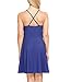 ANGVNS Women's Summer Sleeveless V-Neck A-Line Fit and Flare Cocktail Party Swing Dress