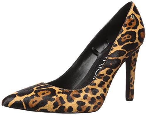 Calvin Klein Women's Brady Pump Natural Leopard Hair Calf 11 M US