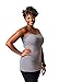 Undercover Mama Women's Strapless Maternity Nursing Top Bundle, Universal Bra Attachment for Breastfeeding & Pregnancy (Black and Grey, Large)