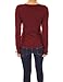 PattyBoutik Women's Notch Neck Buttons Trim Top