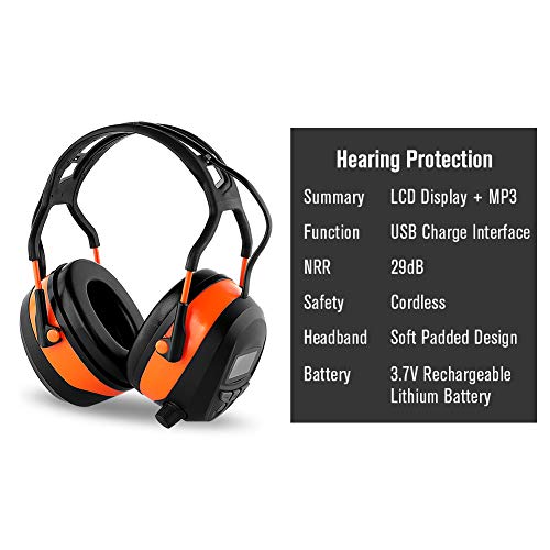 WULFPOWERPRO FM MP3 Bluetooth Radio Headphones Wireless Cancelling