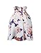 Women's Floral Printed Summer Dress Romper Boho Playsuit Jumpsuits Beach 2 Piece Outfits Top with Shorts,Beige,Small