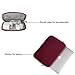 MOSISO Laptop Sleeve Compatible with MacBook Air 13 inch M3 A3113 M2 A2681 M1 A2337 A2179 A1932 / Pro 13 M2 M1 A2338 A2251 A2289 A2159 A1989 A1706 A1708, Neoprene Bag with Small Case, Wine Red