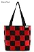 Comely Checkerboard Woven Polyester Seat Belt Women's Fashion Tote Handbag (60)