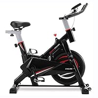 GLCHQ Home Gym Fitness Indoor Cycling Bike with Belt Driven Exercise Bike, Stationary Spinning Bike with Tablet Holder