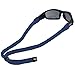 Chums Original Large Frame Cotton Retainer - Unisex Eyewear Keeper for Sunglasses & Glasses - Adjustable Fit, Washable & Made in USA (Large-End, Navy)
