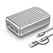 Zendure A8PD 26800mAh USB-C Portable Charger - 30W PD Power Bank (2 in 1 Cable, LED Digital Screen), 5-Port Quick Charge External Battery for iPhone X, Nintendo Switch, Samsung S9 and More - Silver