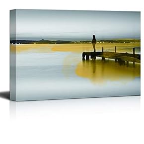 wall26 Canvas Wall Art Black and White Scenery...
