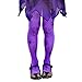 Purple Mid-rise Spider Webs Halloween Children's Cosplay Costume Tights (Medium)