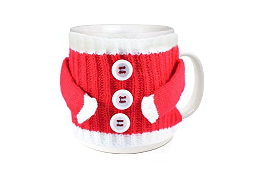 Funny Winter Christmas Holiday Cozy Knitted Tea and Coffee 11 Oz Santa Sweater Gift Ceramic Mug