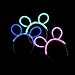 Fun Central - 6 Pack - Glow In The Dark Bunny Ears Headband | Assorted Colors | Mardi Gras Accessories for Women and Girls Men and Boys Party Favors Bunny Costume Glow Party Raves EDM Concerts