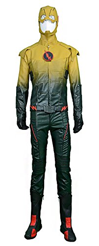 Mtxc Men's The Flash Cosplay Costume Reverse-Flash Full Set