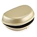 Geekria Shield Headphone Case Compatible with Beats Solo 4/3/2/HD, Replacement Hard Shell Travel Carrying Bag with Cable Storage (Gold)