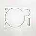 Made To Fit Technics White Face Plate for Technics SL-1200 / SL-1210 MK2 Turntables