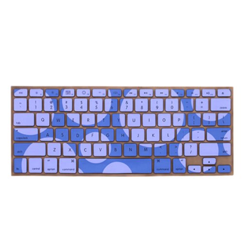 HDE Ultra Thin Silicone Rubber Keyboard Skin Cover for Macbook Pro Non Retina 13/15/17 (Purple Polka Dot)