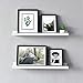 WELLAND White Floating Shelves,Picture Ledge for Bathroom, 24-inch, Set of 2, White