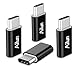 Ailun Type C Adapter Micro USB to USB C Adapter 4 Pack Data Sync Charging for MacBook ChromeBook Pixel More Type C Cable Supported Devices Black