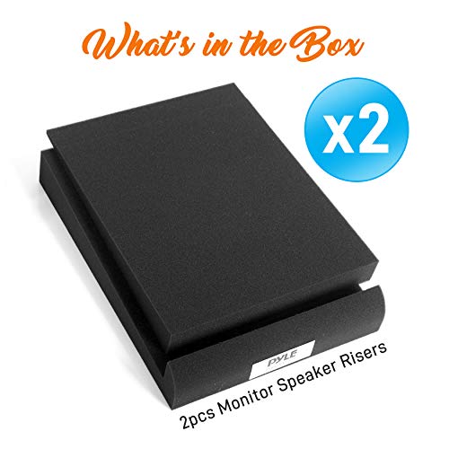 Sound Dampening Speaker Riser Foam Audio Acoustic Noise Isolation Platform Pads Recoil