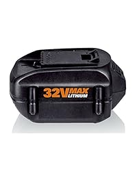 Worx wa3537 Max de litio 2.0 Ah batería de repuesto para modelos wg175, wg575, wg575.1 y wg924, 32-volt