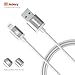 Jackery iPhone Charger [Apple Lightning Cable] Apple Certified MFI Lightning to USB Cable - 3 Feet - Compatible with iPhone 7 Plus 6S Plus 6 Plus SE 5S 5C 5, iPad 2 3 4 Mini Air Pro, iPod (White)