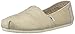 TOMS Women's Seasonal Classics Flat, Natural Metallic Burlap, 10 B-Medium