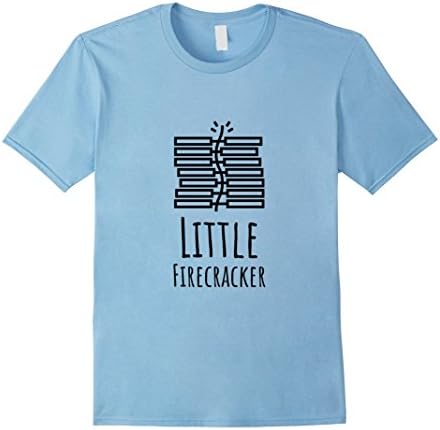 Mens Little Firecracker T-Shirt XL Baby Blue