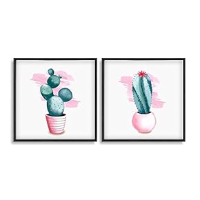 Framed Canvas Wall Art for Living Room, Bedroom Plant Theme Canvas Prints for Home Decoration Ready to Hang - 16"x16"x2 Panels