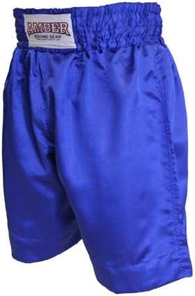 Amber Fight Gear Blue Boxing Shorts Large