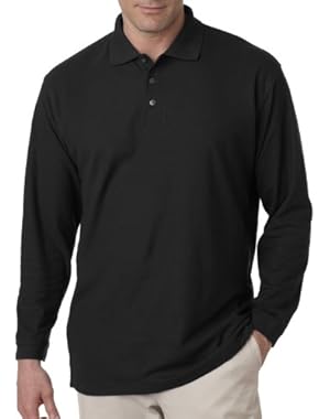 Men's Long Sleeve Whisper Piqué Polo