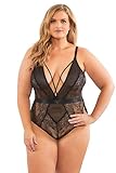 Oh La La Cheri Viviane Teddy Plus Size, 3X, Black