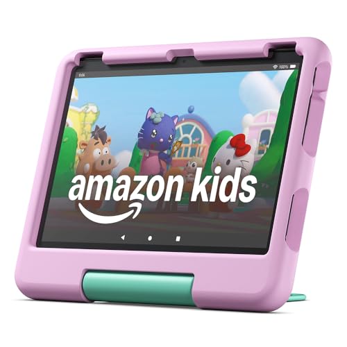Fire HD 10 Kids-Tablet (Neueste Generation), für Kinder ab dem Vorschulalter | Mit brillantem 10-Zoll-Display, Kindersicherung und 2 Jahren Sorglos-Ga