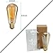 Vintage Light Bulbs, Elfeland 40w Dimmable Squirrel Cage Filament Edison Bulbs ST58 Antique Teardrop Design Retro Pendant Lights for Restaurant Home Office E26/E27 110-130V (2 Pack)