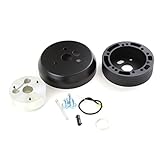 5 & 6 Hole Matte Black Hub Adapter Installation Kit For Aftermarket Steering Wheels
