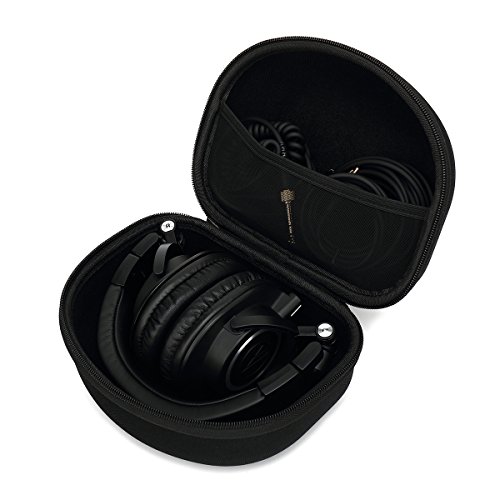 Hard carry travel bag case for audio-technica ath-m50x ath-m50xmg…