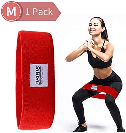 Deiris Booty Resistance Training Bands, Non-Slip Soft Fabric Wide Hip Workout Band for Legs and Butt, Activate Glutes and Thigh for Women and Men.