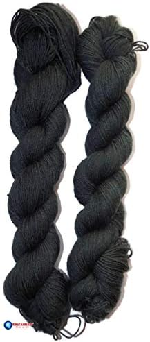 WOA Fashions Lovable Acrylic Hand Knitting Yarn (Dark Grey)(Hanks-170gms)