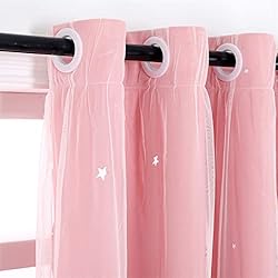 ZJXSNEH Curtains for Bedroom Blackout Stars
