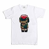 Supreme Bape White Tee (Unisex) (S)