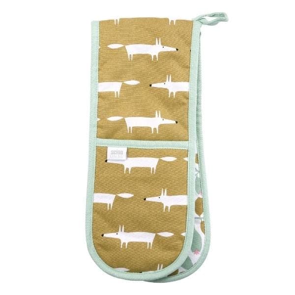Scion by Dexam Mr Fox Double Oven Gloves - Ochre