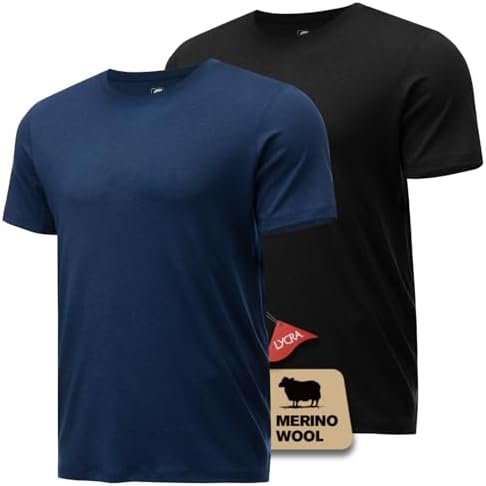 Woolinkin Merino Wool Coolmax Blend T Shirt - Men's Durable Short