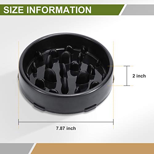 KASBAH Slow Feeder Dog Bowl, Anti-Gulping Maze Dog Food Bowl Bloat Stop Dog Food and Water Bowl Non-Toxic Pet Slower Food Feeding Dishes Anti-Choke Healthy Design Dog Bowl
