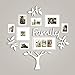 Jerry & Maggie - Photo Frame | Plaque College Frame - Wall Decoration Combination - White PVC Picture Frame Selfie Gallery Collage With Hanging Template & Wall Mounting Design | Family Tree