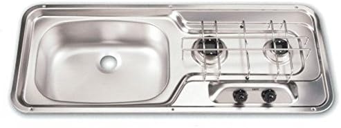 Dometic MO0911CIS0000US Cooktop 2 Burner Sink Combo
