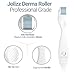 Jolizz Derma Roller Microneedle Skin Care Kit for Face & Body With FOUR Titanium Replaceable 0.25mm Microneedling Heads :1 Small 240 Needles, 2 Medium 600 Needles & 1 Large 1200 Needles & Storage Case