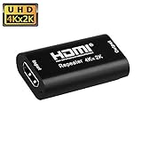 lakpad HDMI Repeater 4K UHD HDMI Female to Female HDMI Amplifier 40' HDMI Extender Up to 40 Meters Lossless Transmission for Oculus Rift and More